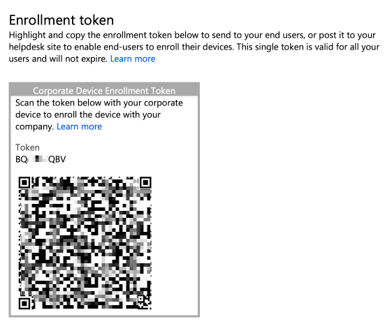 Enrollment Token
