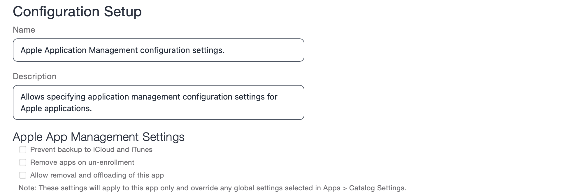 Application management