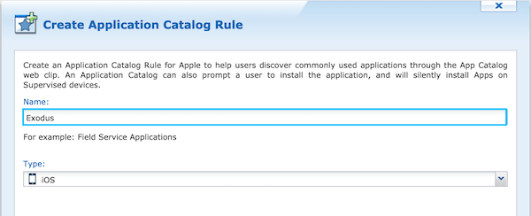 Creating a new rule